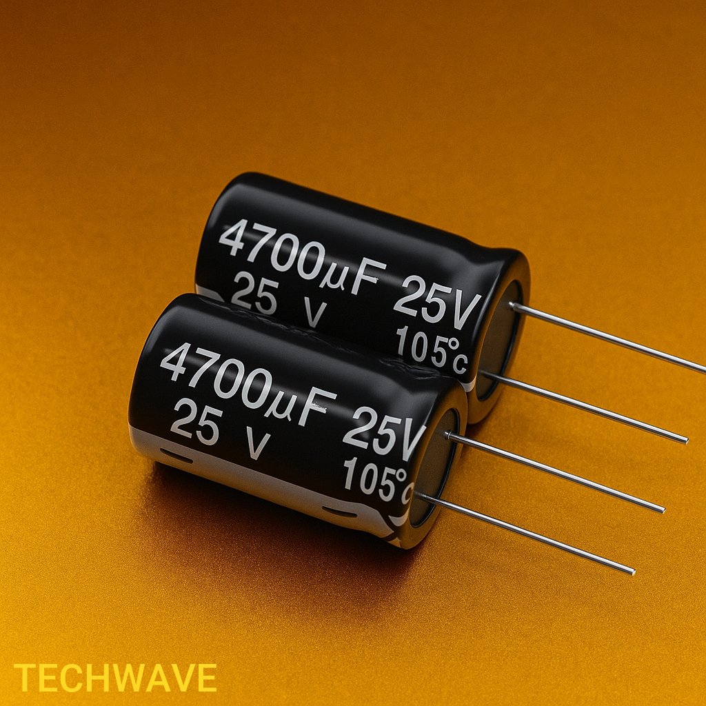 4700µF / 25V electrolytic capacitor