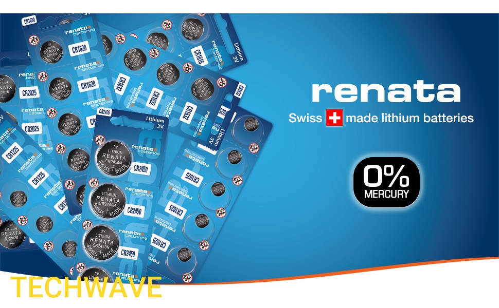 Renata 3V Button Battery CR2477N T-shaped