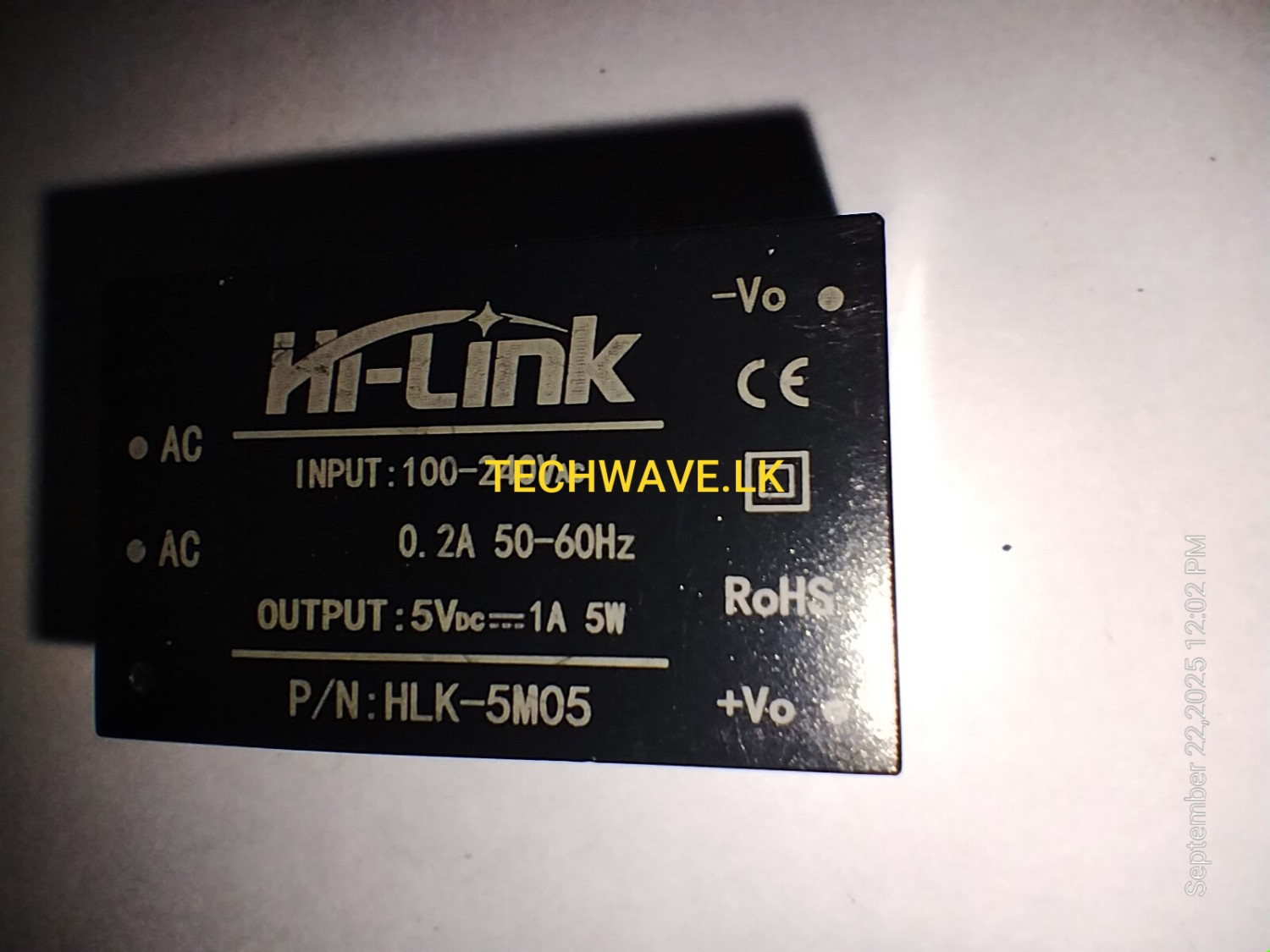 Hi-Link HLK-5M05 220VAC to 5VDC 5W Step-Down Power Supply Module
