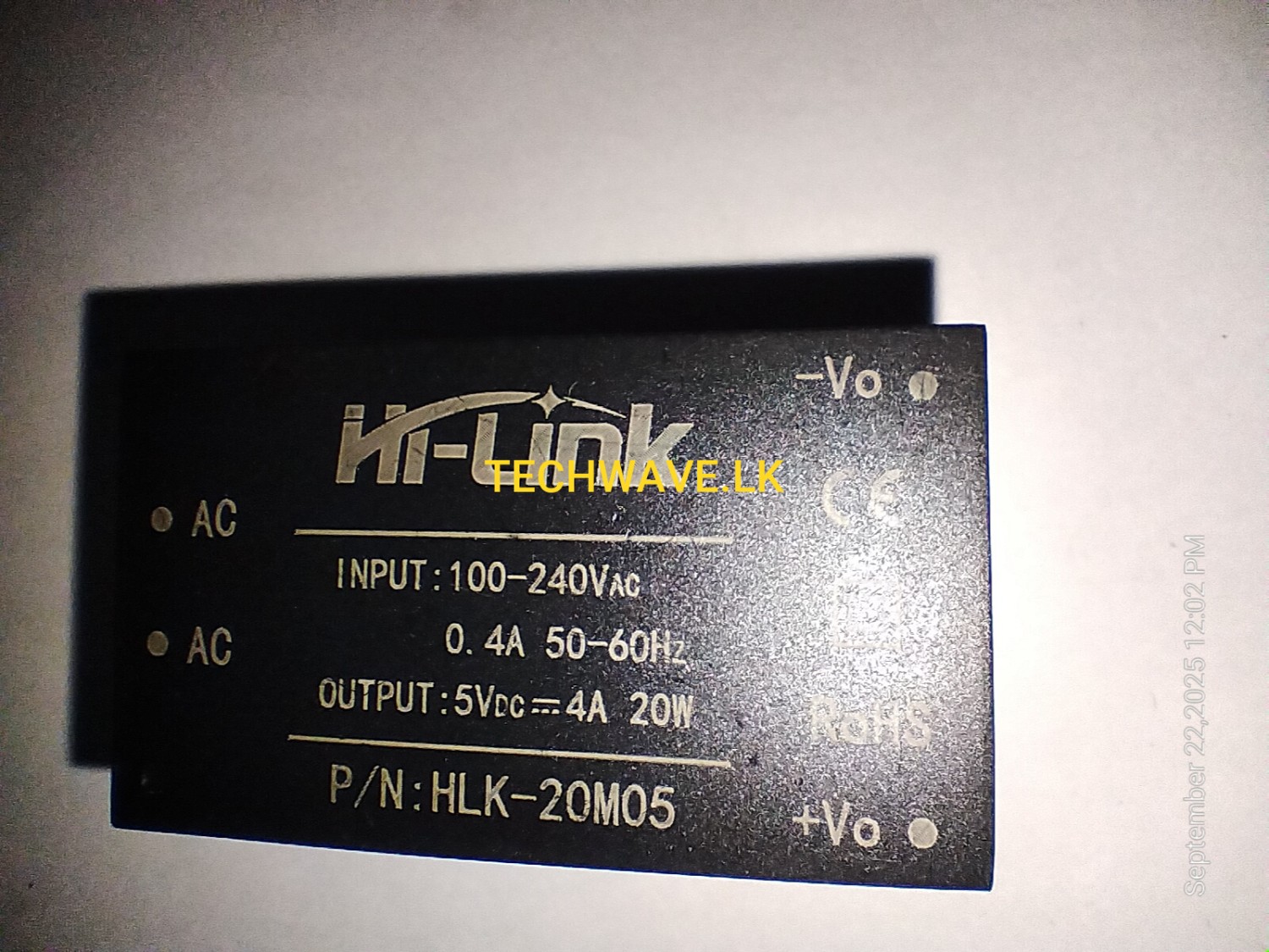Hi-Link HLK-20M05 220VAC to 5VDC 4A Step-Down Power Supply Module